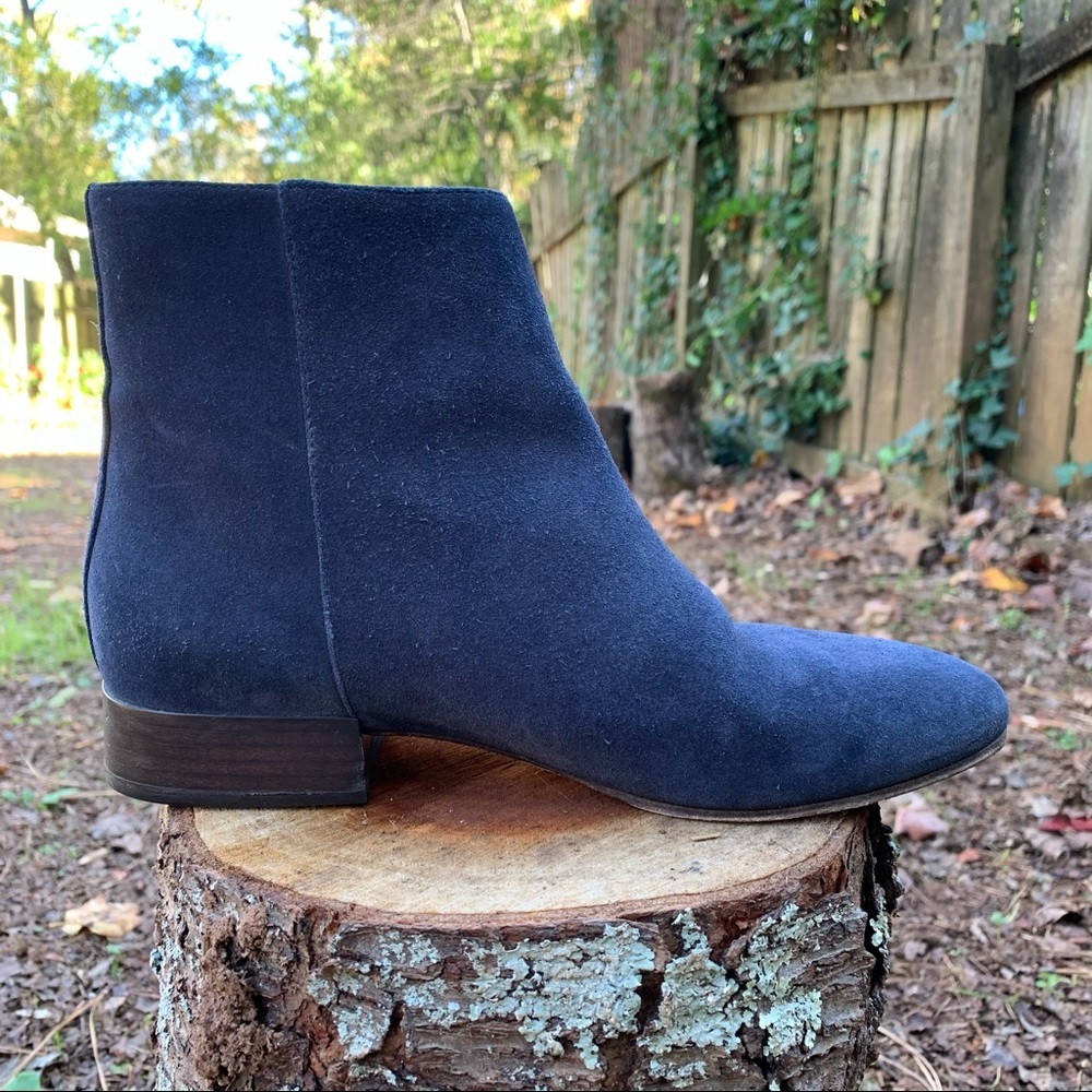Chloe Double-Buckle Blue Suede Ankle Boots 36 - Picture 10 of 16